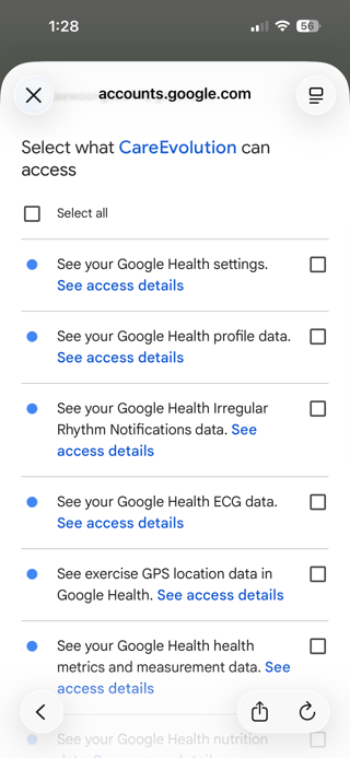 google_health_sharing_data